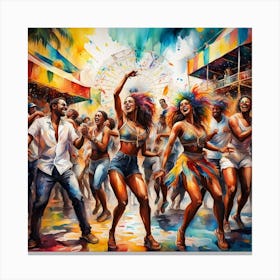 Carnival Dancers Canvas Print