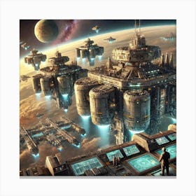 Venusian Enclave Orbital Defense Systems Converted Canvas Print