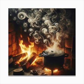 Witches In The Fire Canvas Print