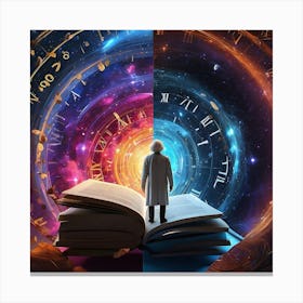 Time Travel Concept Canvas Print