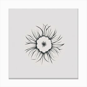 Flower Tattoo Design Canvas Print