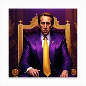 Purple Throne 1 Canvas Print