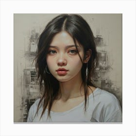 Asian Girl 1 Canvas Print