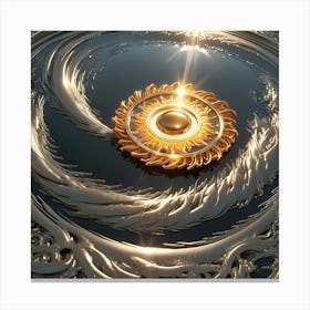 Golden Sun 10 Canvas Print