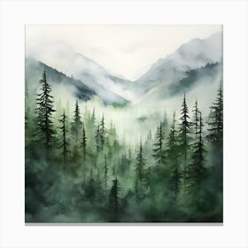 Misty Forest 2 Canvas Print