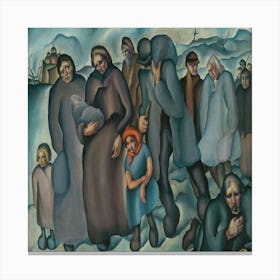 Refugees By Konštantín Bauer Canvas Print