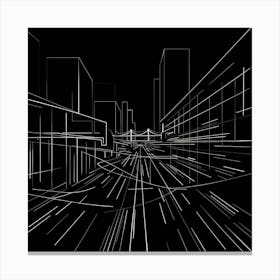 Abstract Cityscape 16 Canvas Print