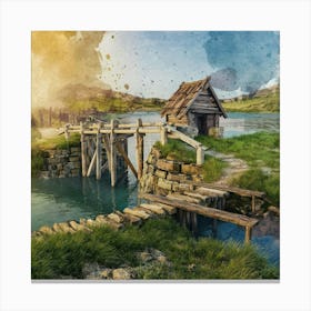 Watercolour Painting Canvas Print