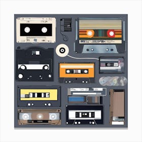 Cassette Tapes 4 Canvas Print