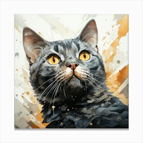 Cat Portrait Canvas Print