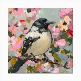 Magpie Art Canvas Print