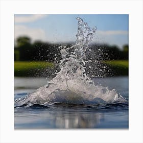 Splashing Water 1 Canvas Print