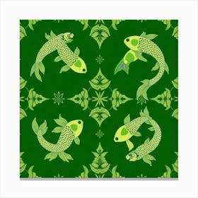 Koi Fish Pattern 8 Canvas Print