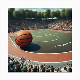 Basketball Court 15 Canvas Print