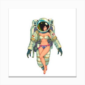 Space Girl 1 Canvas Print