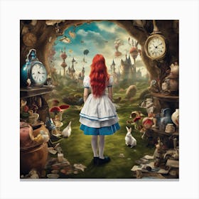 Chronicles of Wonderland: A Glimpse Through the Portal Series 1 Canvas Print