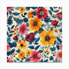 Floral Pattern 5 Canvas Print