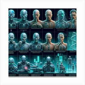 "Main-Frames" A.I. Collection [Risky Sigma] Canvas Print