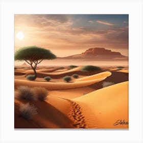 Desert Landscape 110 Canvas Print