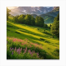 Alps - Charming nature - the beauty of nature Canvas Print
