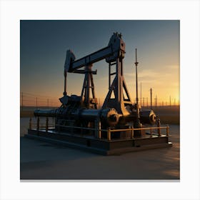 Default Create Unique Design Of Crude Oil Pump 0 Canvas Print