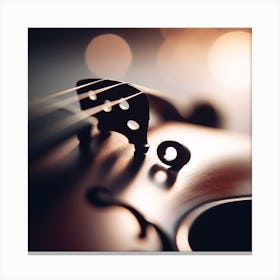 Close Up Of A Violin 1 Canvas Print