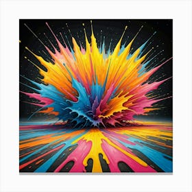 Colorful Explosion Canvas Print