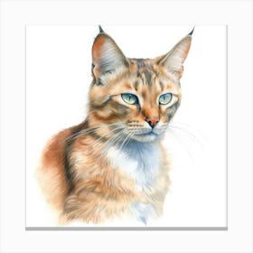 Serengeti Cat Portrait 1 Canvas Print