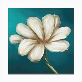 Elegant White Flower 2 Canvas Print