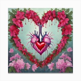 Heart Of Roses 7 Canvas Print