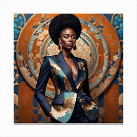 Afro-American Woman Canvas Print