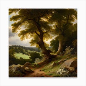 Path Through A Forest Canvas Print
