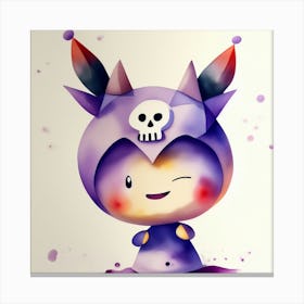 Cute Little Monster Canvas Print