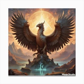 Mystical Eagle Canvas Print