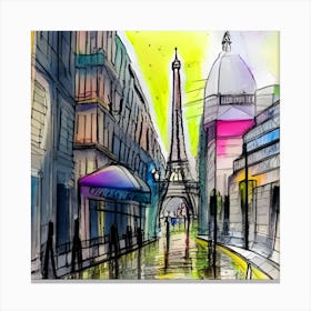 Paris Street Canvas Print