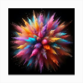 Colorful Powder Explosion 15 Canvas Print