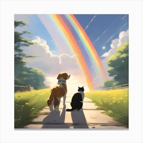 Rainbow In The Sky Canvas Print