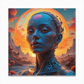 Futuristic Woman 1 Canvas Print