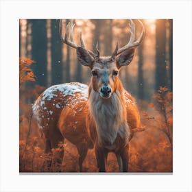 465305 A Beautiful Deer, A Brown Horse, A White Owl, A Be Xl 1024 V1 0 Canvas Print