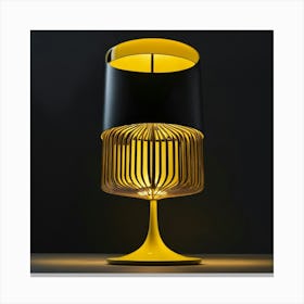 A Logo Of A Yellow Modern Lamp 1 Canvas Print