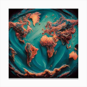 World Map 29 Canvas Print