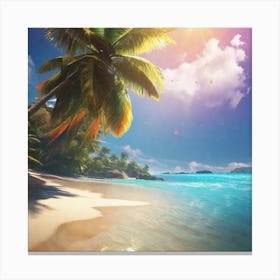 Tropical Beach 6 Canvas Print