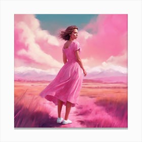 Pink Field Canvas Print