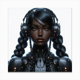 Futuristic Girl 5 Canvas Print