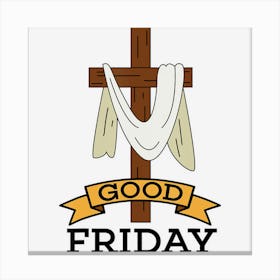 Good Friday Cute Fasting And Penance Gift Canvas Print