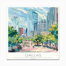 Dallas Skyline Canvas Print