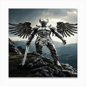 Angel With Sword Canvas Print