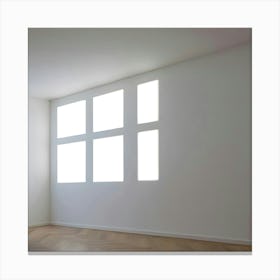 Empty Room With Windows 1 Canvas Print