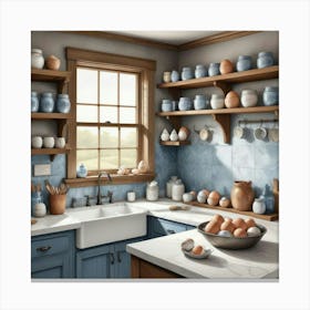 Country Kitchen 3 Canvas Print