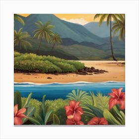 Hawaiian Beach 7 Canvas Print